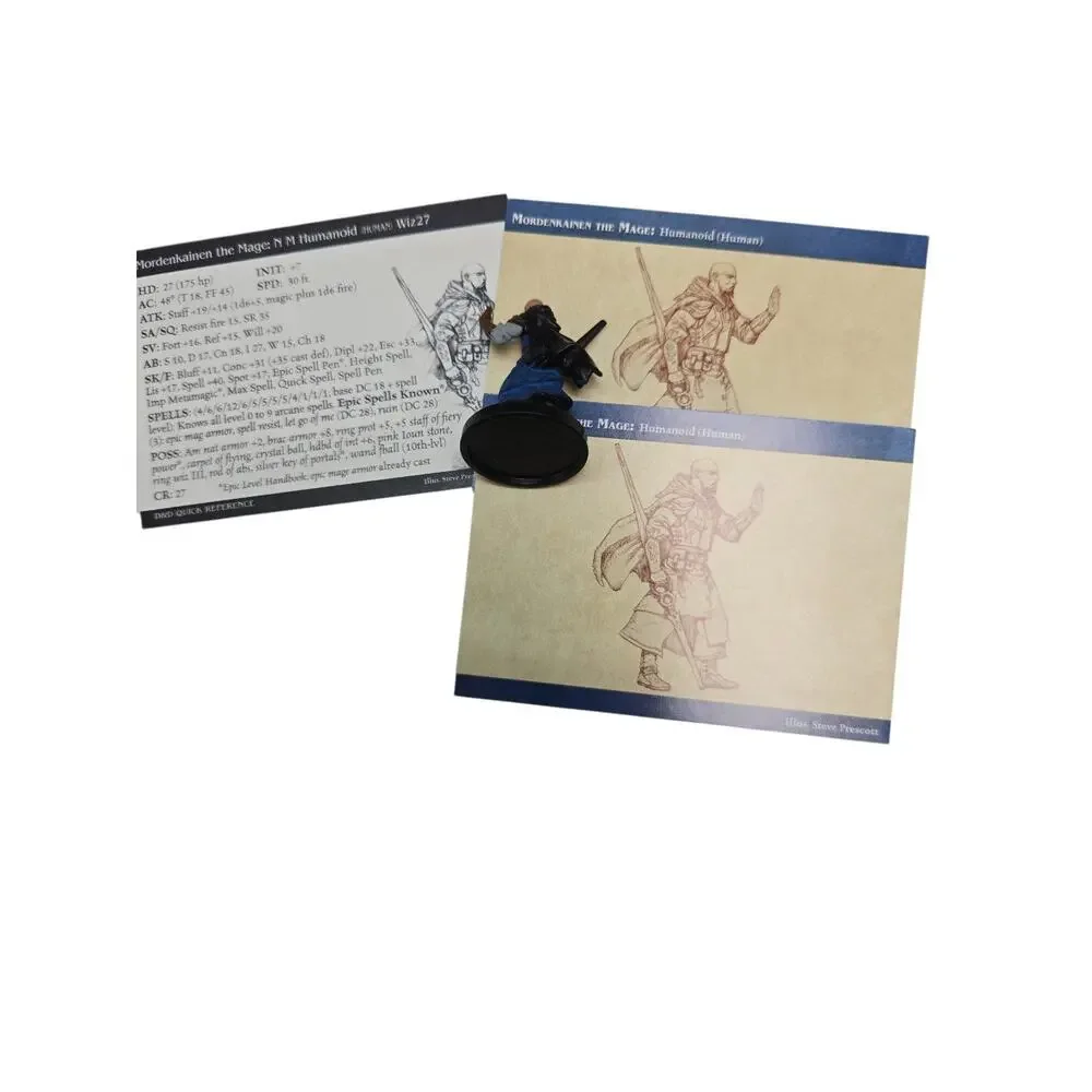Mordenkainen Mage 26/72 W/ STAT CARD Dungeons and Dragons Campaigns League Promo